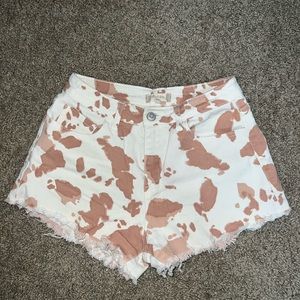 Altar’d state Cow print shorts SIZE: S